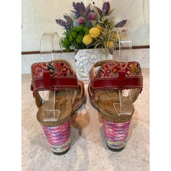 L'Artiste Women's Annmarie Ankle Strap Sandal Size 37 (7) - Picture 9 of 10